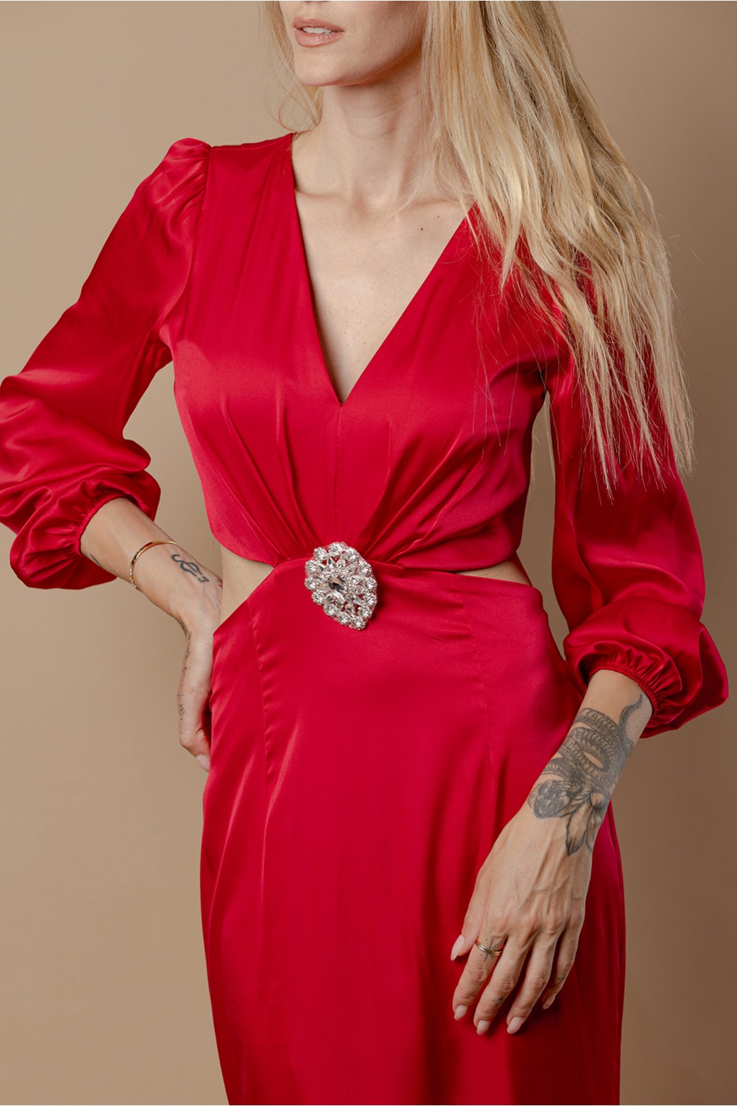 MAXI SATIN DRESS MAXI SATIN DRESS