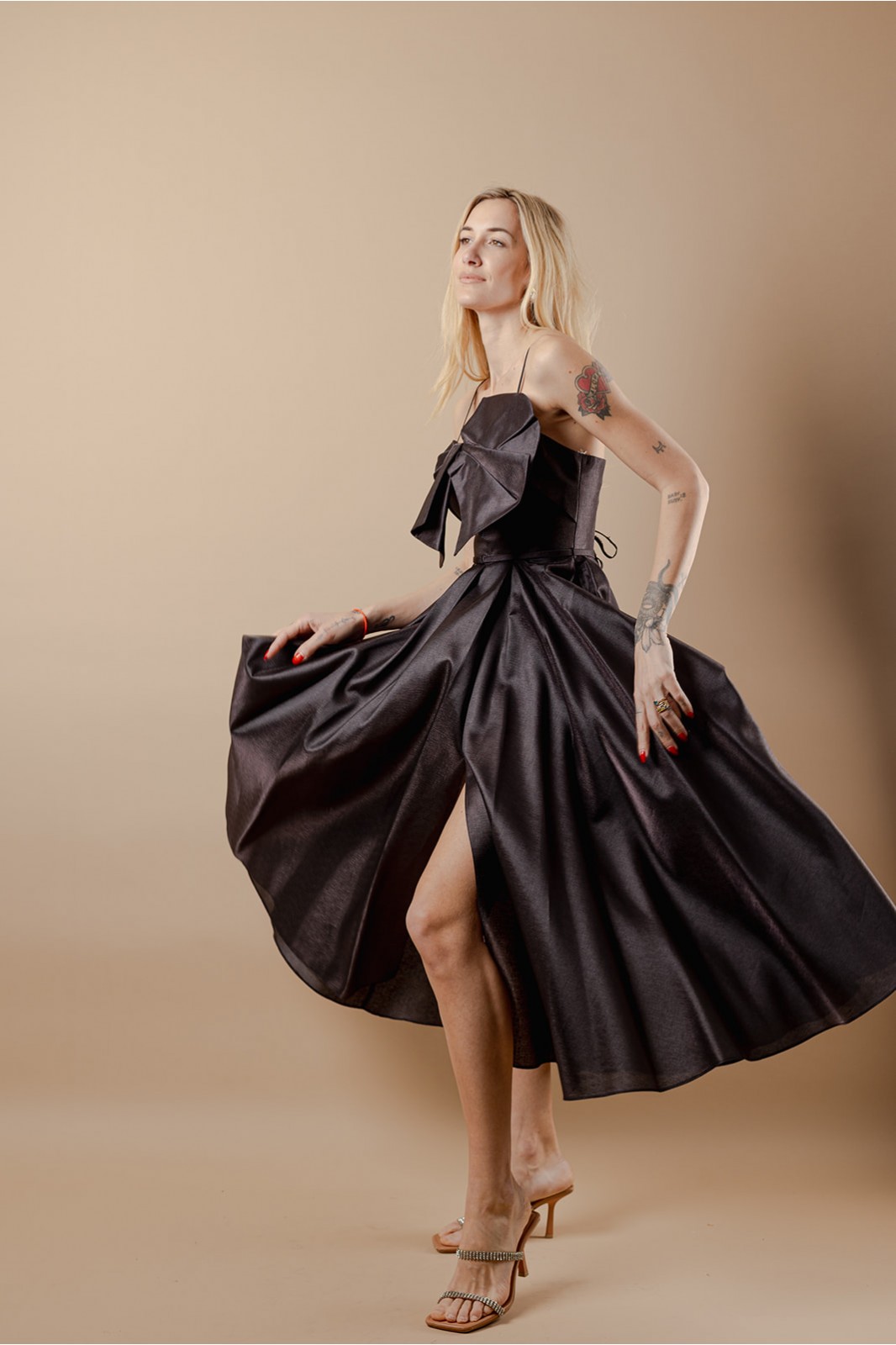 BLACK MIDI DRESS BLACK MIDI DRESS