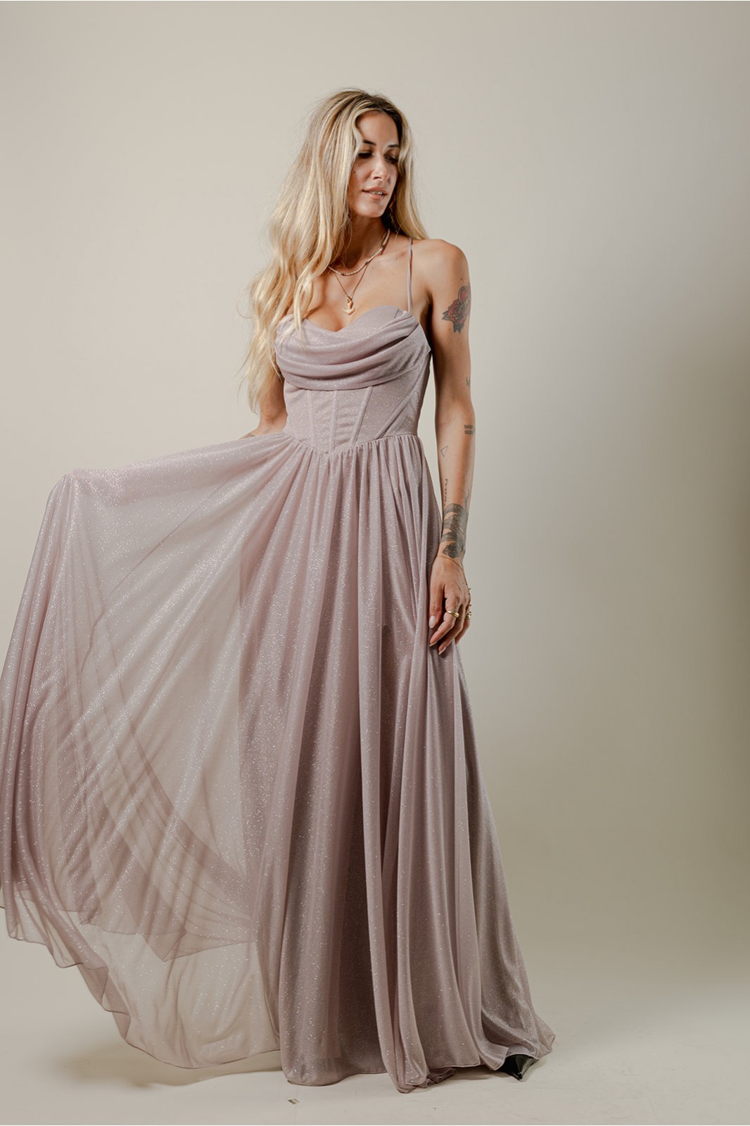 DUSTY PINK DRESS