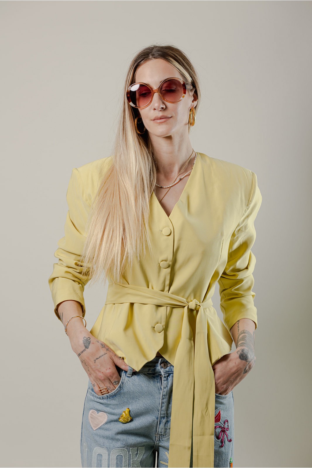 CROP LIME JACKET