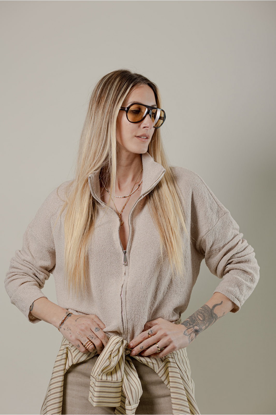 ZIP KNIT